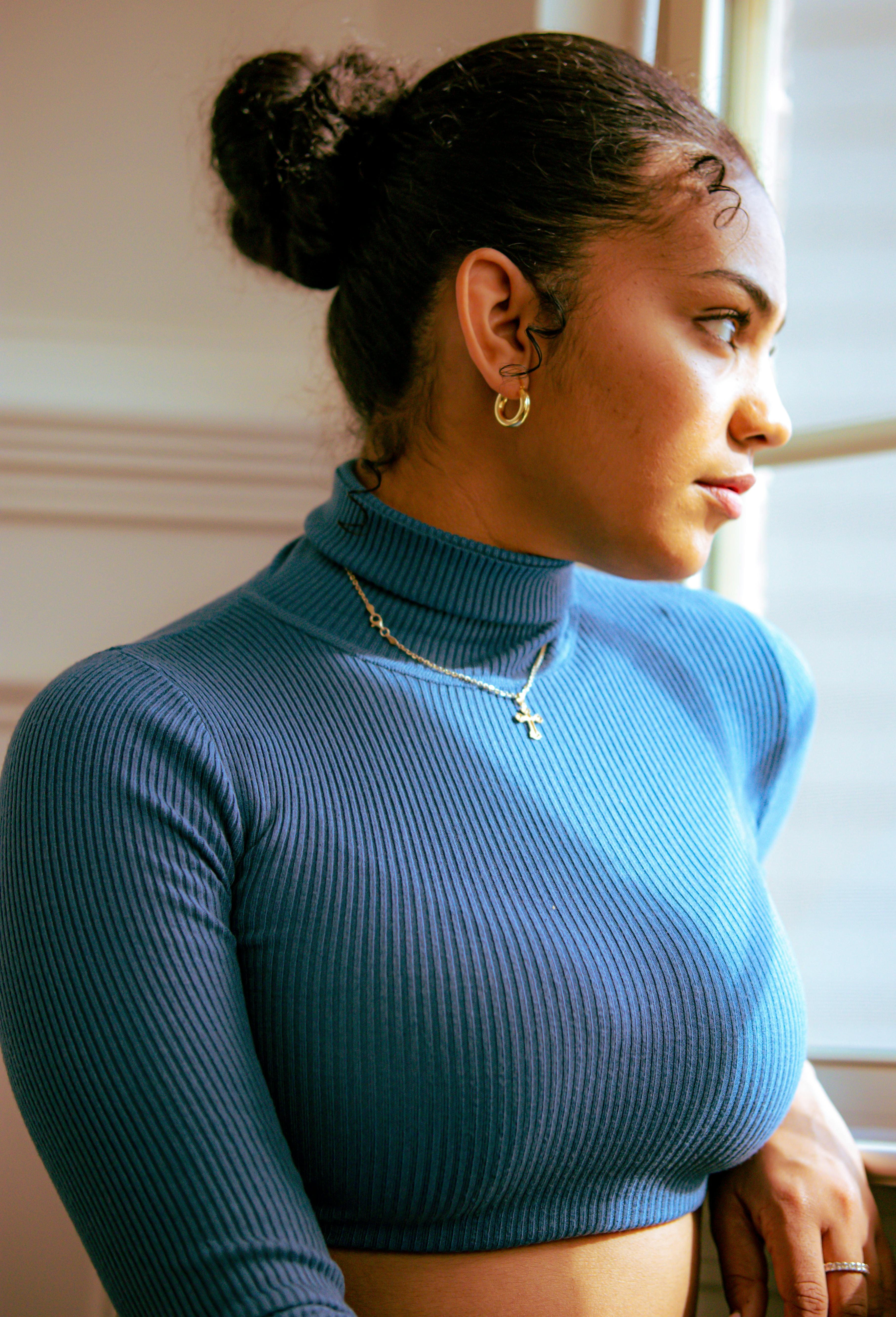 Cropped Turtleneck